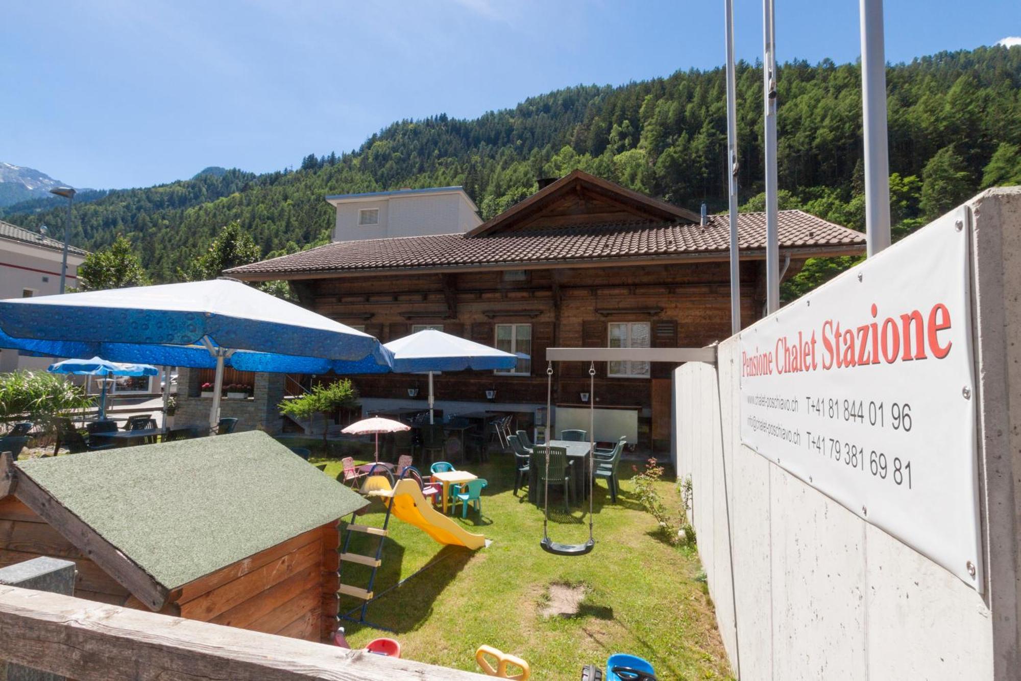 Ristorante Pensione Chalet Stazione Poschiavo Zewnętrze zdjęcie