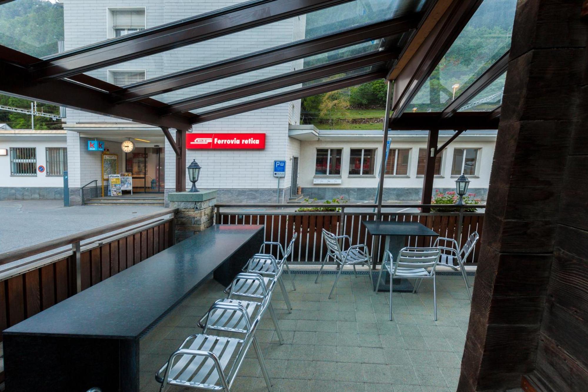 Ristorante Pensione Chalet Stazione Poschiavo Zewnętrze zdjęcie